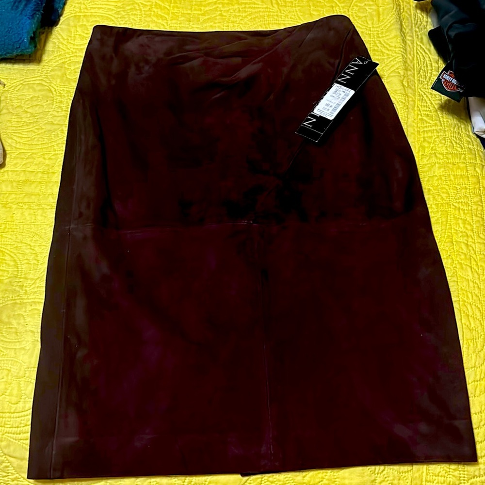 Brown Suede Skirt